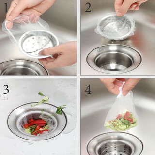 Túi lọc rác bồn rửa bát, Túi lưới gắn chậu rửa bát