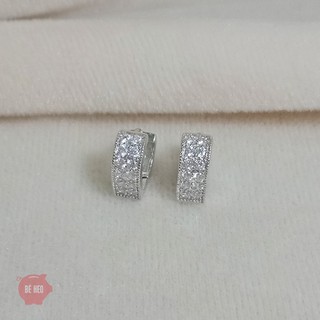 Bông tai trái tim nạm đá nhân tao - BH529