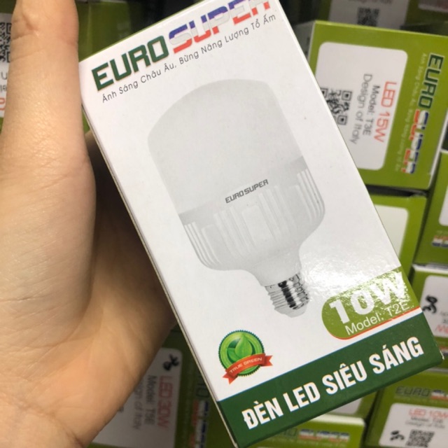 Bóng LED Trụ Euro 10W Siêu Sáng