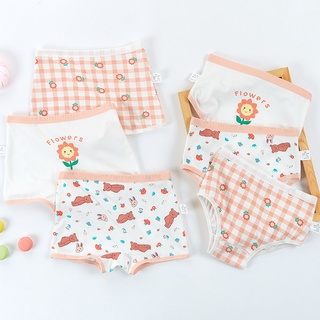 [T01] Combo 3 quần chip bé gái, quần lót trẻ em cotton cao cấp Maruka Fashion, mẫu chíp đùi tam giác chấm bi 6-45kg