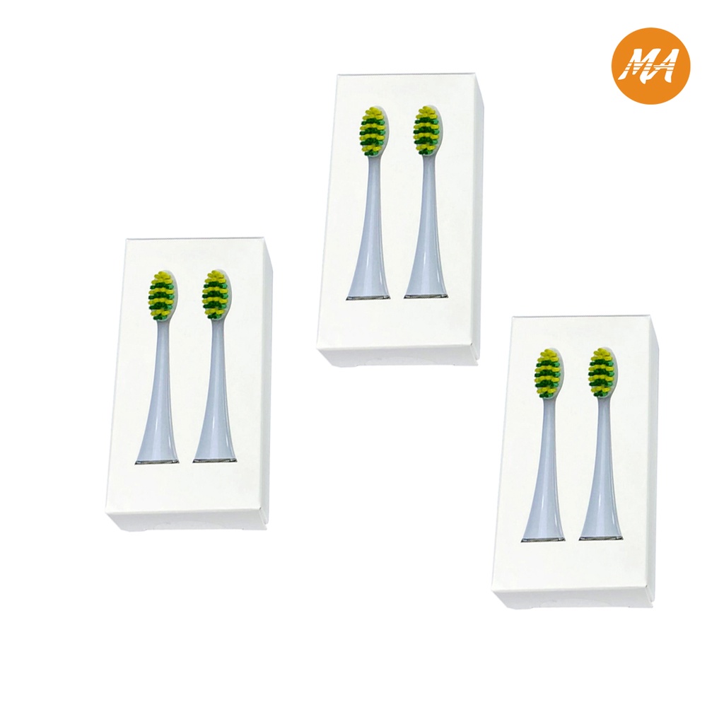 Ảnh Combo 06 đầu bàn chải điện Max Air thay thế model MA004 sợi dupont kháng khiểu, lông bàn chải mềm, an toàn với nướu răng 1