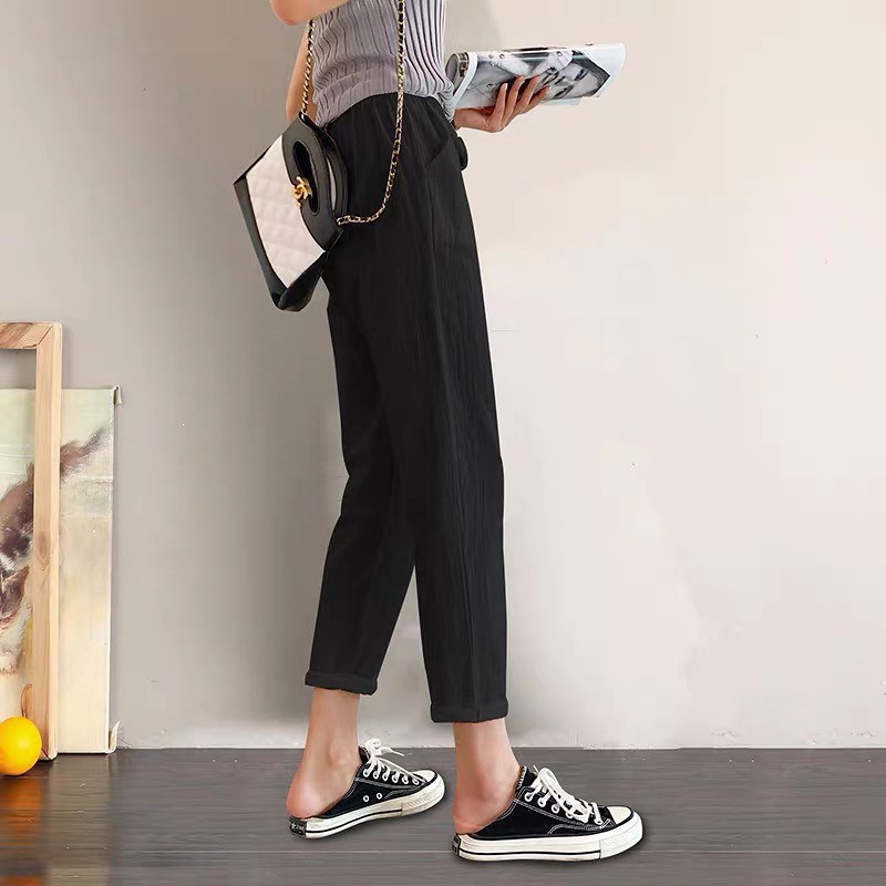 Quần Đũi Baggy Nữ Xuât Hàn M006,dáng baggy nữ cạp chun siêu xinh cho phái đẹp 39