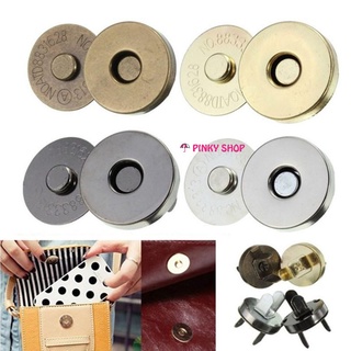 Nút hít nam châm gắn túi loại dày, đường kính 1.4cm, 1.8cm, nguyên liệu làm túi ví, túi xách handmade Pinky Shop mã NHNC