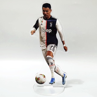 GC9 World Cup Ngôi Sao Bóng Đá Ronaldo Beckham Messi Mbappé Haaland Nhân Vật Hành Động Acrylic Mô Hình Đồ Chơi Bàn Đứng Nhà De
