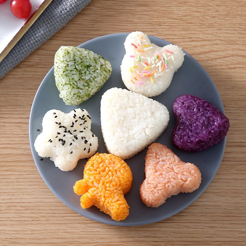 (SET 10)Khuôn làm cơm nắm Onigiri kiểu nhật cho bé T2