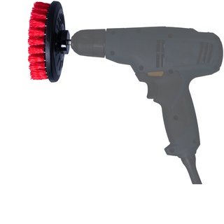 DRILL BRUSH RED (HEAVY) (ACC508) Bàn chải thương hiệu CHEMICAL GUYS gắn máy khoan màu đỏ (Cứng)