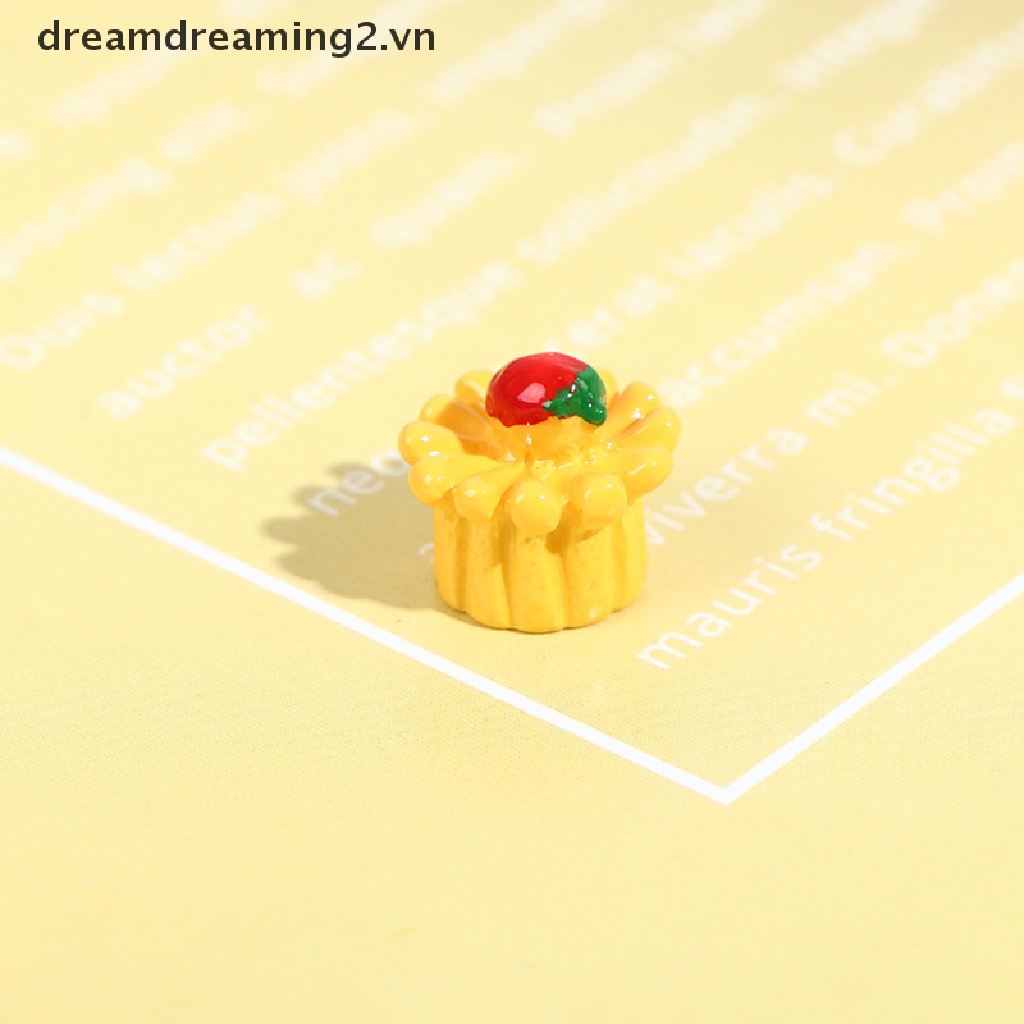 Mô hình khay bánh kem thu nhỏ tỉ lệ 1/12 trang trí nhà búp bê
