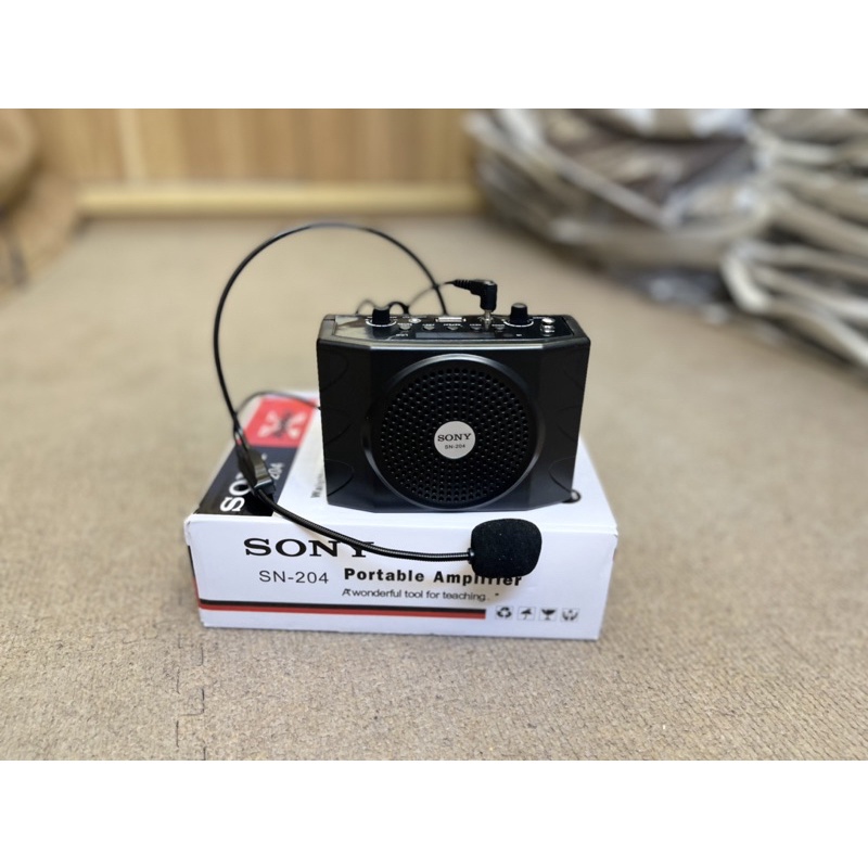 Máy Trợ giảng Sony SN204 mic có dây loa đeo người | Shopee Việt Nam