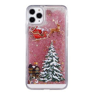 Ốp Điện Thoại Trong Suốt Chống Sốc Chống Rơi Họa Tiết Cây Thông Giáng Sinh Cho iphone 6 6s 7 8 plus 11 12 13 mini x xs max xr