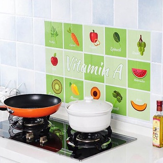 Giấy Dán Tường Chịu Nhiệt Cao Chống Dầu Chống Nước Cho Nhà Bếp - Decal Dán Bếp Họa Tiết 3D (45x75cm) 2459