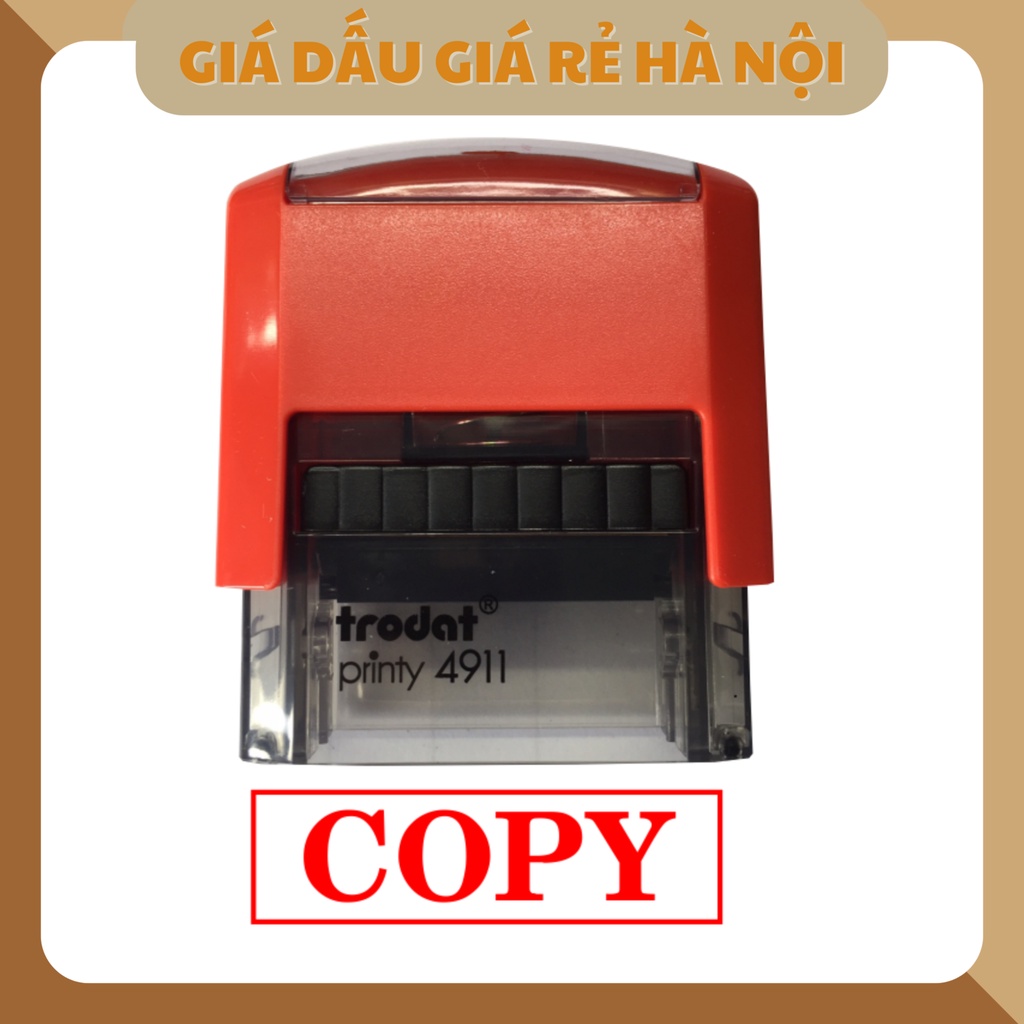 Khắc Con Dấu, Dấu Mộc Copy Trodat Printy 4911 Màu Mực Đỏ Liền Rõ Nét ...
