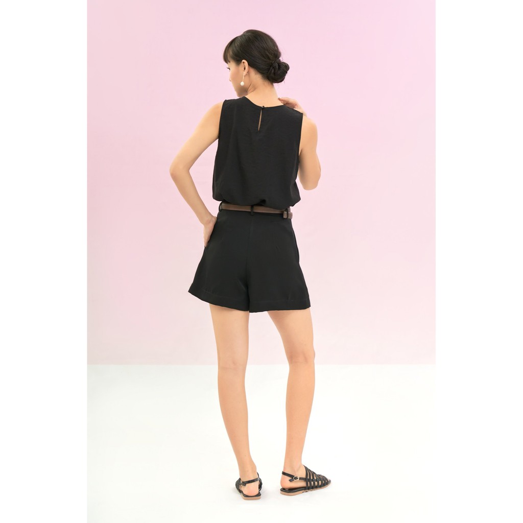 Quần short nữ [MAY THEO SỐ ĐO] -quần phối vest, blazer -chất liệu cao cấp, 2 lớp-lót lụa, ĐEN -Tiệm may Diluclothing