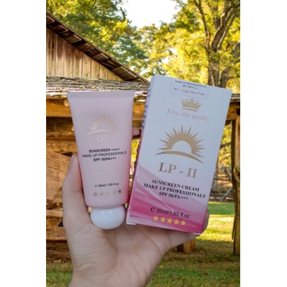 Kem Chống Nắng LP- II Chống Nắng SPF50+ PA+++Dưỡng Trắng Nâng Tông Kiềm Dầu  Dùng Tốt Cho Bà Bầu và Da Dầu Da Mụn 50g