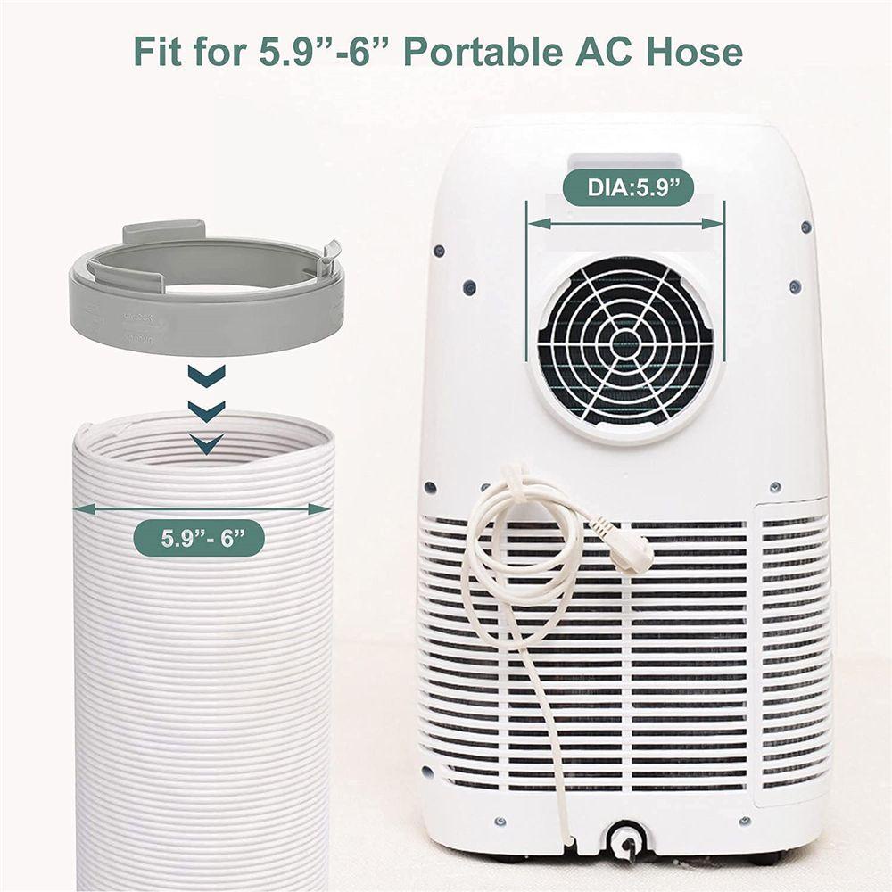Giao diện ống xả SUNKISSD Ống điều hòa di động Ống dẫn hình tròn / vuông