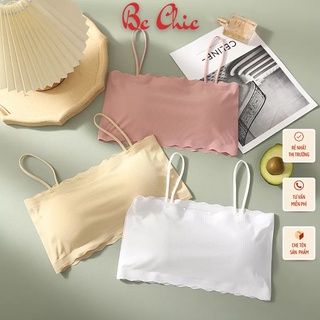 Áo Bra Nữ su gân viền sóng Không Gọng Nâng Ngực tôn vòng một gợi cảm mẫu B 235 / B 8881 BC_CHIC LINGERIE