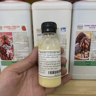 ✿✿✿HƯƠNG LIỆU THỰC PHẨM CÓ MÀU BICO ĐẬM ĐẶC CHAI NHỎ 100GR (Sữa/Lá Dứa/Dâu/Cam/Socola/Khoai Môn)✿✿✿