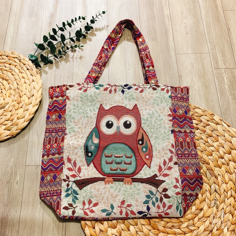 Túi thổ Cẩm đeo vuông lớn cú P190722 | Shopee Việt Nam