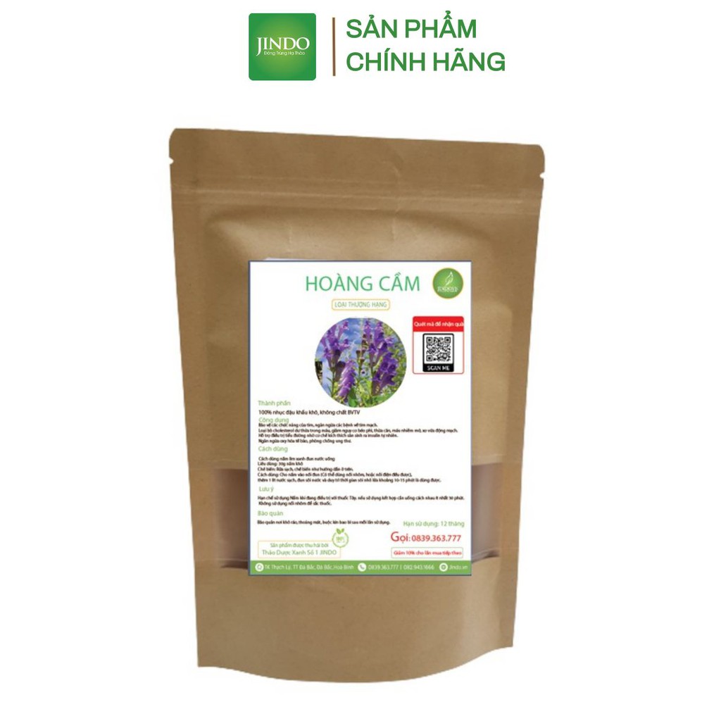 [Mã BMTTC60K giảm đến 60K đơn 50K] Hoàng cầm khô thượng hạng JINDO 1kg
