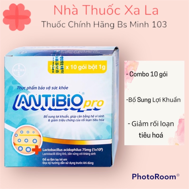 Men tiêu hoá ANTIBIO PRO - Bổ sung lợi khuẩn đường ruột giảm tiêu chảy ...