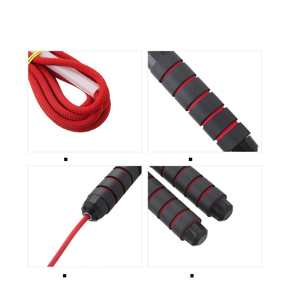 Dây nhảy dây SPORTY TS23 kèm tạ, lõi dây thép 6mm, tay nắm có vân êm ái thoáng khí