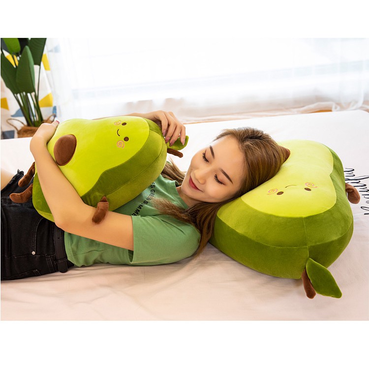 [Ảnh thật] Trái bơ bông (Quả bơ nhồi bông) màu đẹp chất mềm mịn 100% nhồi bông trắng