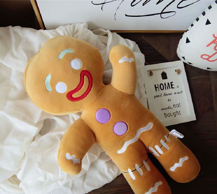 Shrek Adventure Gingerbread Man Gingy Sang Trọng Đồ Chơi Thú Nhồi Bông Mềm Trẻ Em