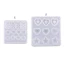 BTF Sáng Tạo Kẹp Tóc Nhựa Khuôn Hoạt Hình Ngôi Sao Hình Trái Tim Epoxy Khuôn Thủ Công DIY Kẹp Tóc Khuôn Silicon Cho W