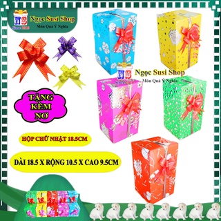 [CAO CẤP] HỘP QUÀ CHỮ NHẬT GIẤY KIẾNG ĐỦ SIZE + TẶNG KÈM NƠ - HỘP GÓI QUÀ GIẤY KIẾNG QUÁ ĐẸP