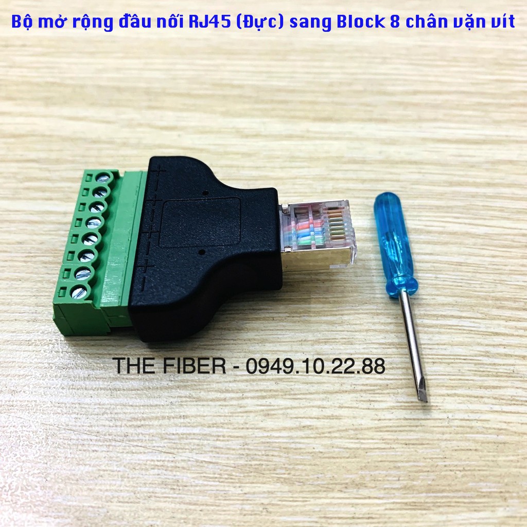 Bộ mở rộng đầu nối RJ45 sang Block 8 chân vặt vít | Shopee Việt Nam