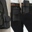 Túi đựng điện thoại DELMER Nylon đen có kẹp thắt lưng Giá đỡ điện thoại di động