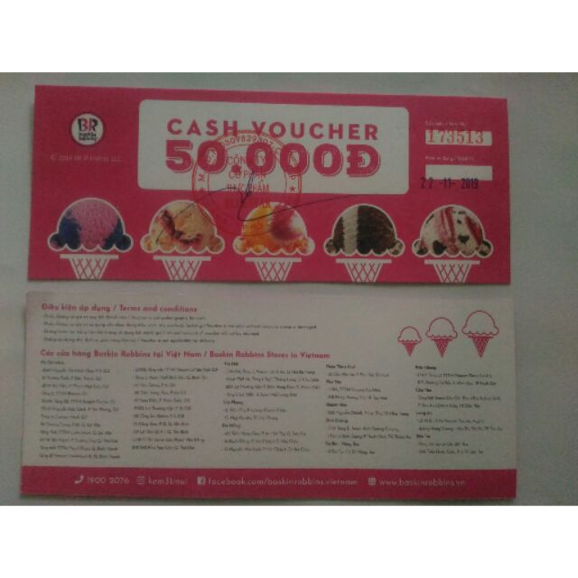 Voucher Baskin Robbins 50k Shopee Việt Nam
