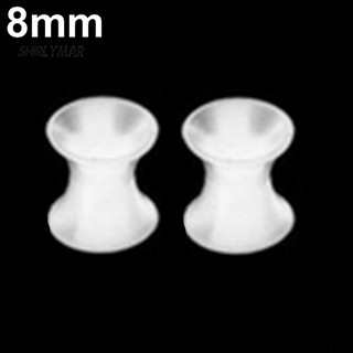 ❈Sr 1 Cặp Đường Hầm Thịt Silicon Đôi Rỉ Yên Tai Cắm Đồng Hồ Đo Unisex Xuyên