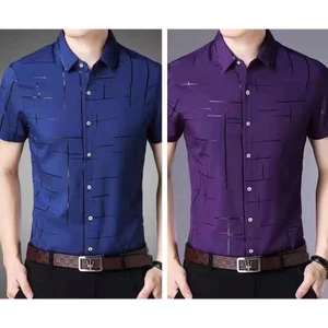 Áo Sơ Mi NgắN Tay In Hoa ThờI Trang Cho Nam [M-3XL]
