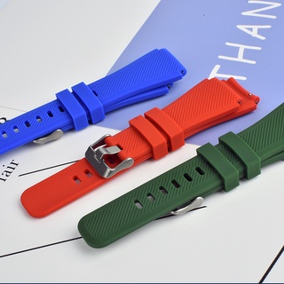 HUAWEI Dây Đeo Bằng silicone 20mm 22mm Cho Đồng Hồ Thông Minh Samsung Galaxy Watch 3 / 46mm / 42mm / active 2 / 46 Gear s3 Frontier / S2 / Sport GT 2 / 2E