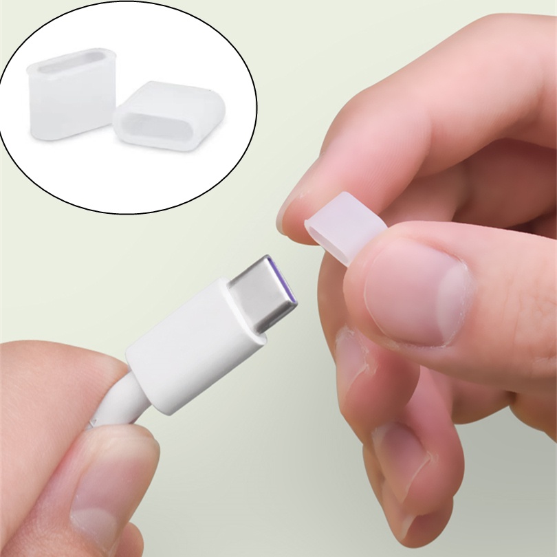 Nắp Nhựa Đậy Ổ Cắm USB Type C Chống Bụi Cho Dây Cáp Dữ Liệu Điện Thoại