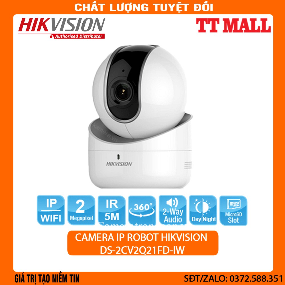 CAMERA IP ROBOT 2MP HIKVISION DS2CV2Q21FDIW Shopee Việt Nam