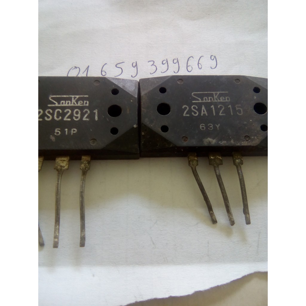 Transistor NPN 2SC2921 SANKEN - État Occasion, Tiré Propre, Pour Réparation électronique