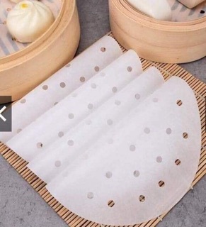 Set 100 giấy nến đục lỗ tròn dùng cho nồi chiên không dầu loại 1 cao cấp