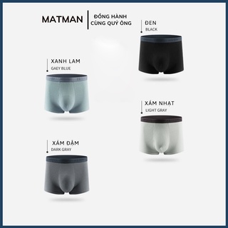 Quần Lót Đùi Nam Cotton Cao Cấp, Quần Sịp Nam Trơn Hút Ẩm Thoáng Khí, Quần Lót Boxer Nam Kháng Khuẩn