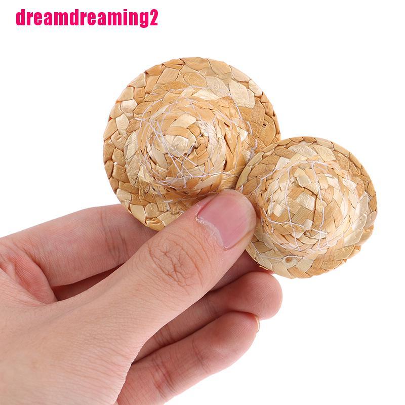 Bộ 2 Mũ Rơm Dễ Thương Thời Trang Cho Bé