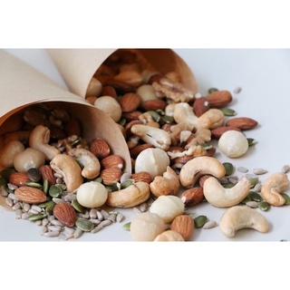 Hạt dinh dưỡng Mixed Nuts, kết hợp 6 loại siêu hạt nhập khẩu khác nhau, không thêm đường,tốt cho bà bầu,eat clean, keto
