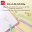 Hộp 50 Bút Bi Bấm Deli Mực Xanh Đen Đỏ Ngòi 0.7mm Viết Đều Trơn Tru Thân Pastel