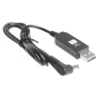 1M USB DC 5V Đến 12V 2.1x5.5mm Góc Phải Nam Bước Lên Bộ Chuyển Đổi Cáp Cho Bộ Định Tuyến LED Dải Ánh Sáng