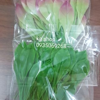 Combo lá mai, lá đào, nụ mai nụ đào
