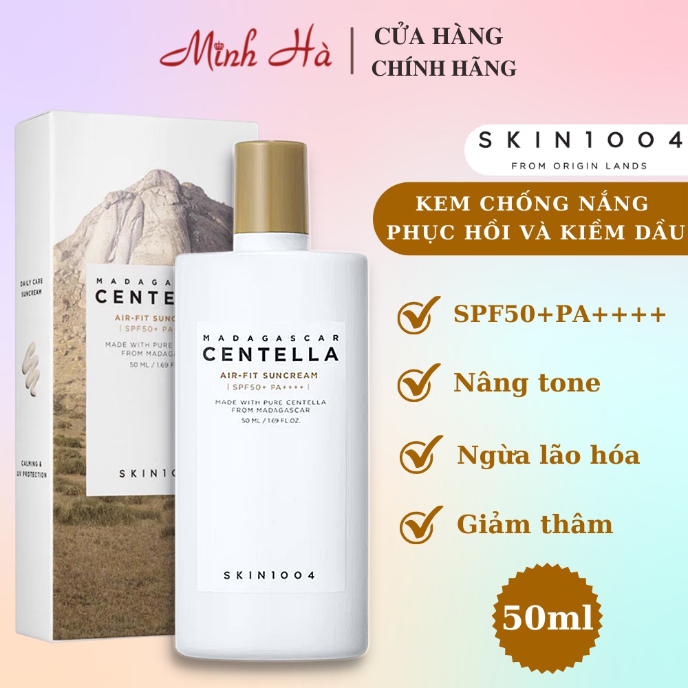 Ảnh Kem chống nắng Skin1004 Madagascar Air Fit Suncream SPF50+ PA++++ 50ml phục hồi, làm dịu bảo vệ da khỏi tia UV hiệu quả 2