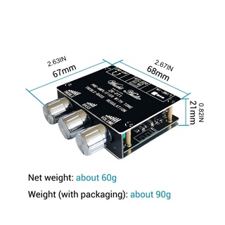 Bảng mạch khuếch đại thu âm thanh nổi mini Bluetooth 5.0 tương thích với ZK-PT1