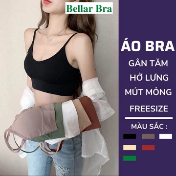 Áo Bra Tập Gym - Bra 2 Dây Gân Tăm Hở Lưng Quyến Rủ - Áo Ngực Nữ Không Gọng Bellar Bra B--367