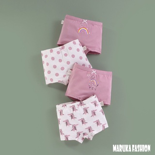 [M01 Hàng cao cấp] Combo quần lót bé gái, quần chip trẻ em cotton cao cấp kháng khuẩn size 9-40kg Maruka Fashione