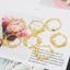Yoo Trang trí nội thất Vỏ sò tròn Mặt dây chuyền trống nhẹ