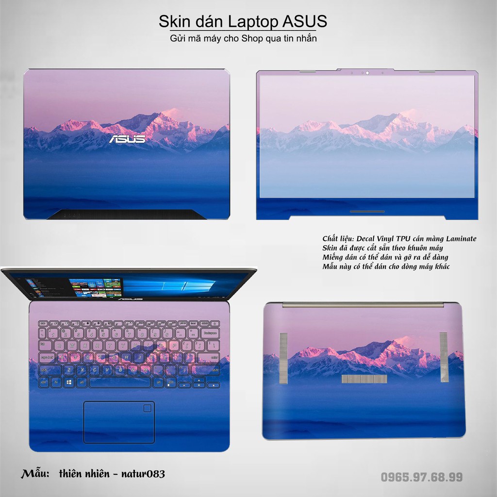 Dán decal cho các dòng Laptop ASUS in nhiều mẫu thiên nhiên cực đẹp